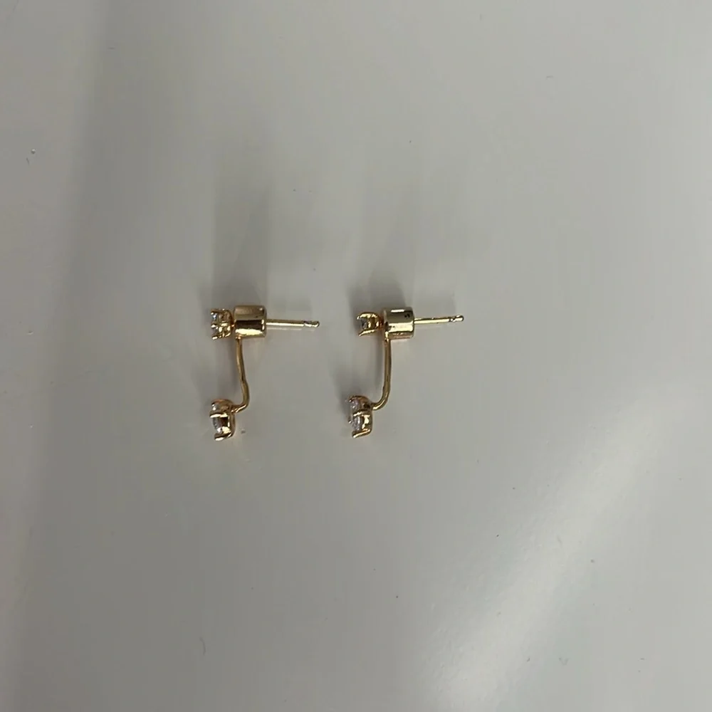 Anthropologie gold earrings - Picture 3 of 3